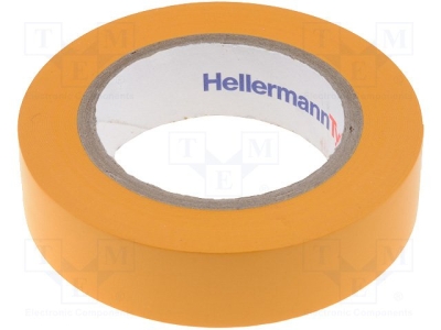 Изолирбанд HTAPE-FLX-15OR Лента: електроизолационна; W:15mm; L:10m; D:0,15mm; 200%; max.90°C